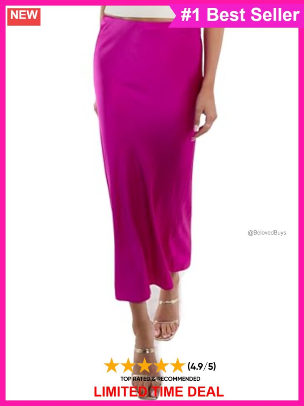 Silk Straight Hemline Mid Rise Krisia Wear to Work Skirt